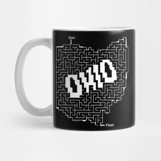 Ohio Maze White Mug